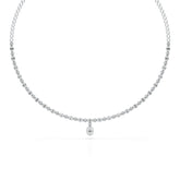 Baguette Cut Lab Created Diamond 3.53 CT Necklace